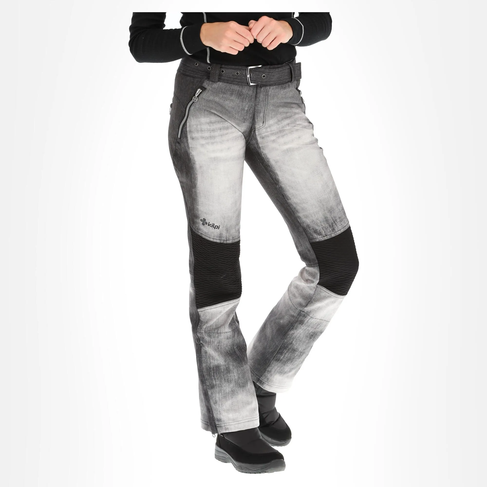 Kilpi, Jeanso-W Pantalon De Ski En Softshell Femmes Noir 6 Kilpi, Jeanso-W Pantalon De Ski En Softshell Femmes Noir – Image 4