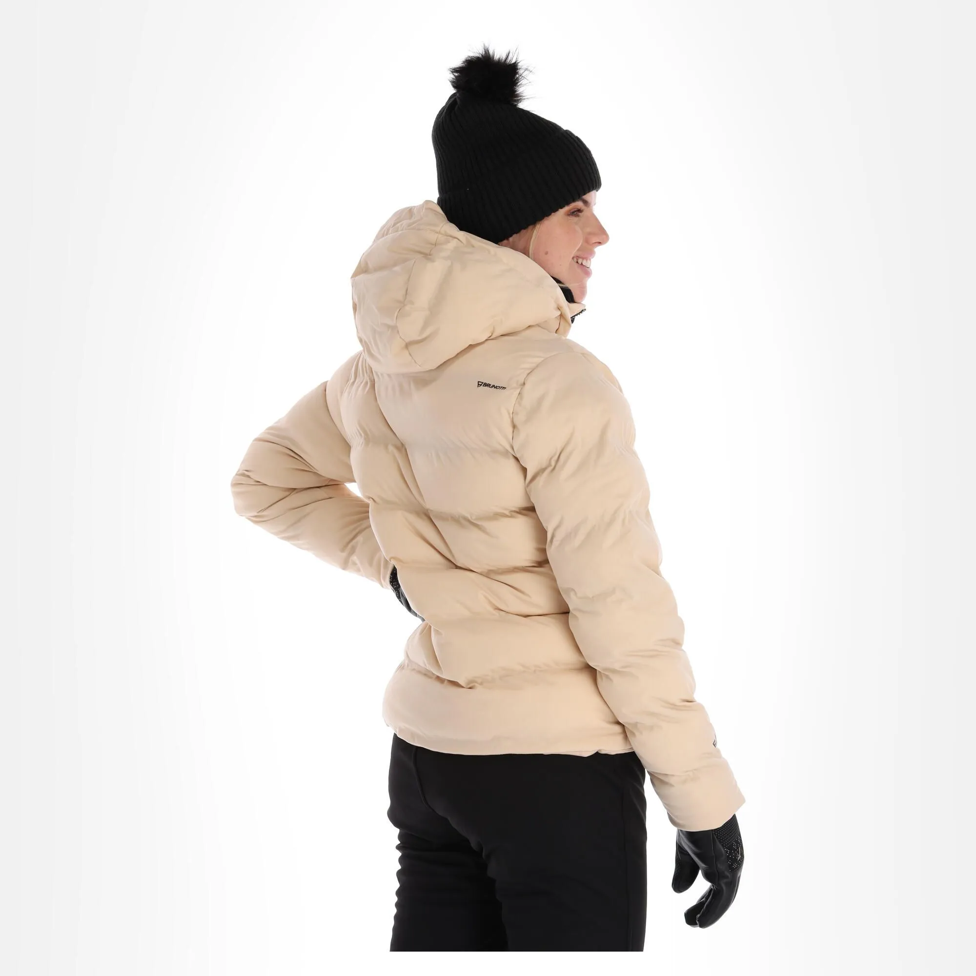 Brunotti, Mirai Veste De Ski Femmes Canvas Beige 4 Brunotti, Mirai Veste De Ski Femmes Canvas Beige – Image 2