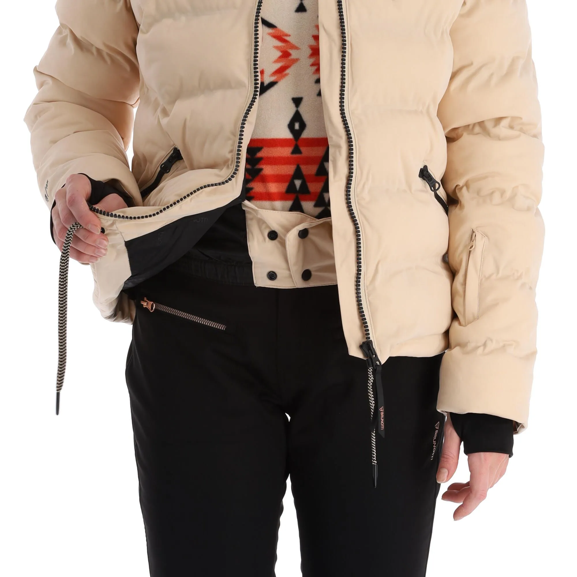 Brunotti, Mirai Veste De Ski Femmes Canvas Beige 10 Brunotti, Mirai Veste De Ski Femmes Canvas Beige – Image 8
