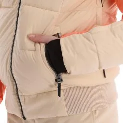 Brunotti, Snowbird Veste De Ski Femmes Canvas Beige -ColourWear Soldes brunotti snowbird aa jas gevoerd dames canvas beige 22bruno117v1 BI 11