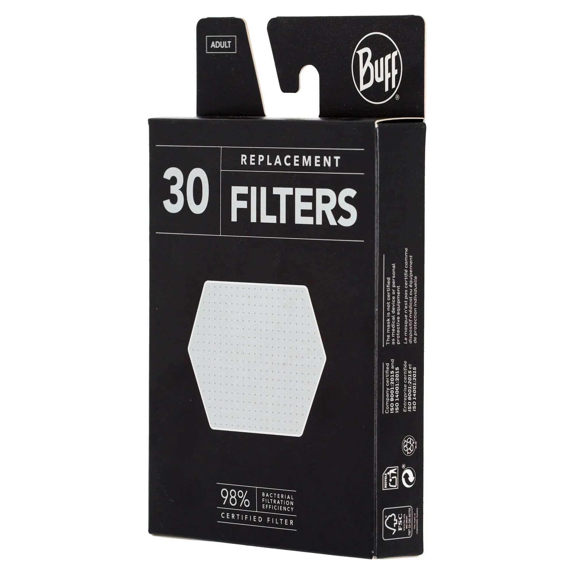 Buff, Filter Refill Fm70/310 30 Pack Foulard Unisexe 3 Buff, Filter Refill Fm70/310 30 Pack Foulard Unisexe