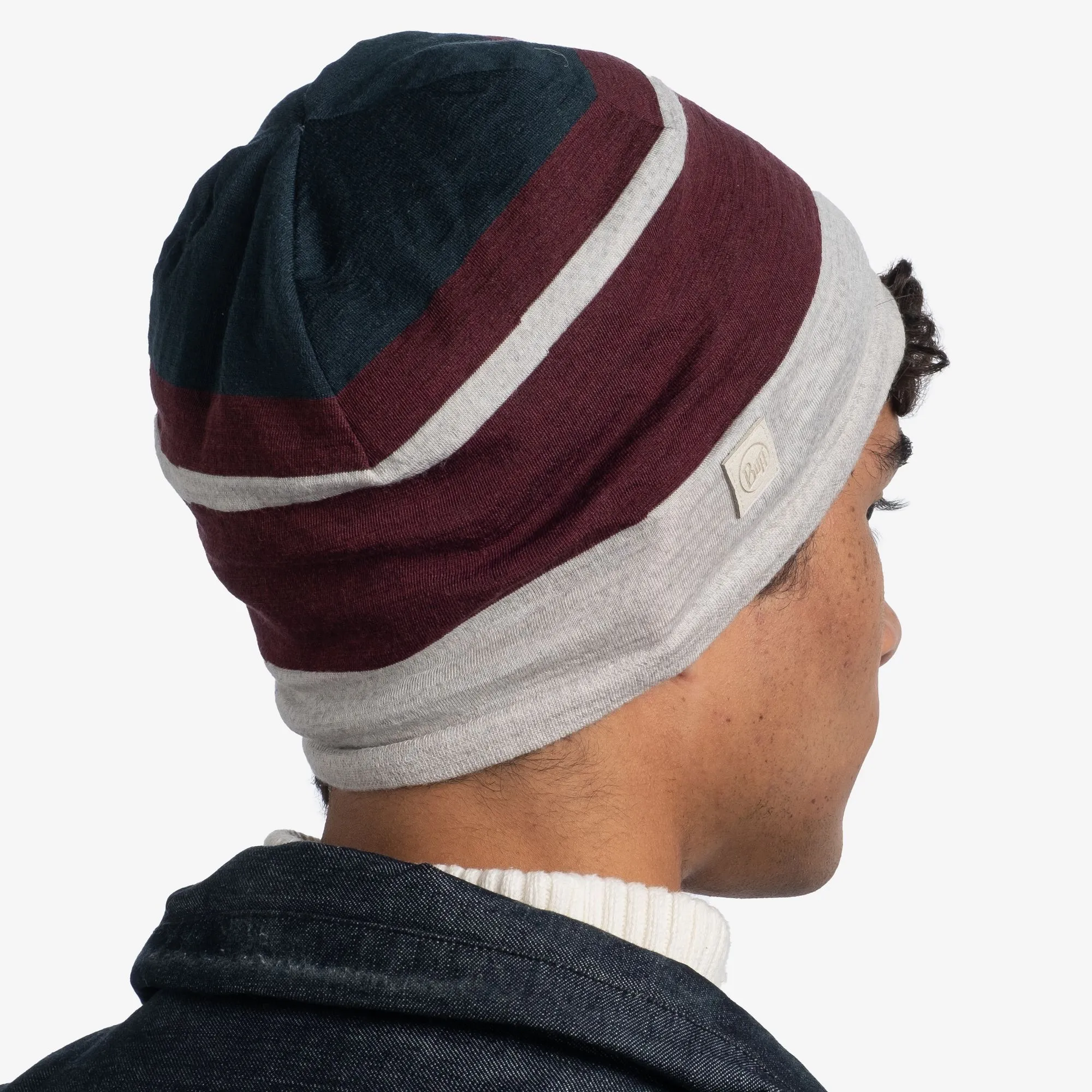 Buff, Merino Move Beanie Bonnet Unisexe Cloud Blanc 4 Buff, Merino Move Beanie Bonnet Unisexe Cloud Blanc – Image 2