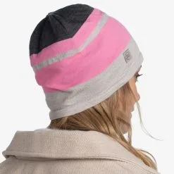 Buff, Merino Move Beanie Bonnet Unisexe Gris -ColourWear Soldes buff merino move beanie ha mutsen unisex grijs 22buffx171v1 BI 11