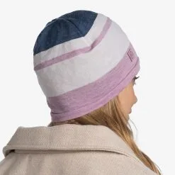 Buff, Merino Move Beanie Bonnet Unisexe Pansy Violet -ColourWear Soldes buff merino move beanie ha mutsen unisex pansy paars 22buffx167v1 BI 11