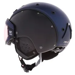 Casco, Sp-6 Visor Casque De Ski Avec Visière Unisexe Navy Bleu, Noir