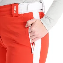 CMP, 30W0806 Pantalon De Ski Femmes Grenadine Rouge -ColourWear Soldes cmp 30w0806 ba skibroek gevoerd dames grenadine rood BA21cmp101c BI 08