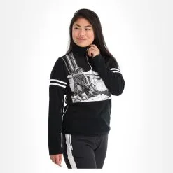 CMP, 31J1126 Pull De Ski Femmes Blanc, Noir