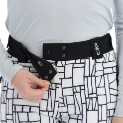 CMP, 31W0046 Pantalon De Ski Femmes Blanc, Noir -ColourWear Soldes cmp 31w0046 ba skibroek gevoerd dames wit zwart 22cmpxx117v1 BI 05