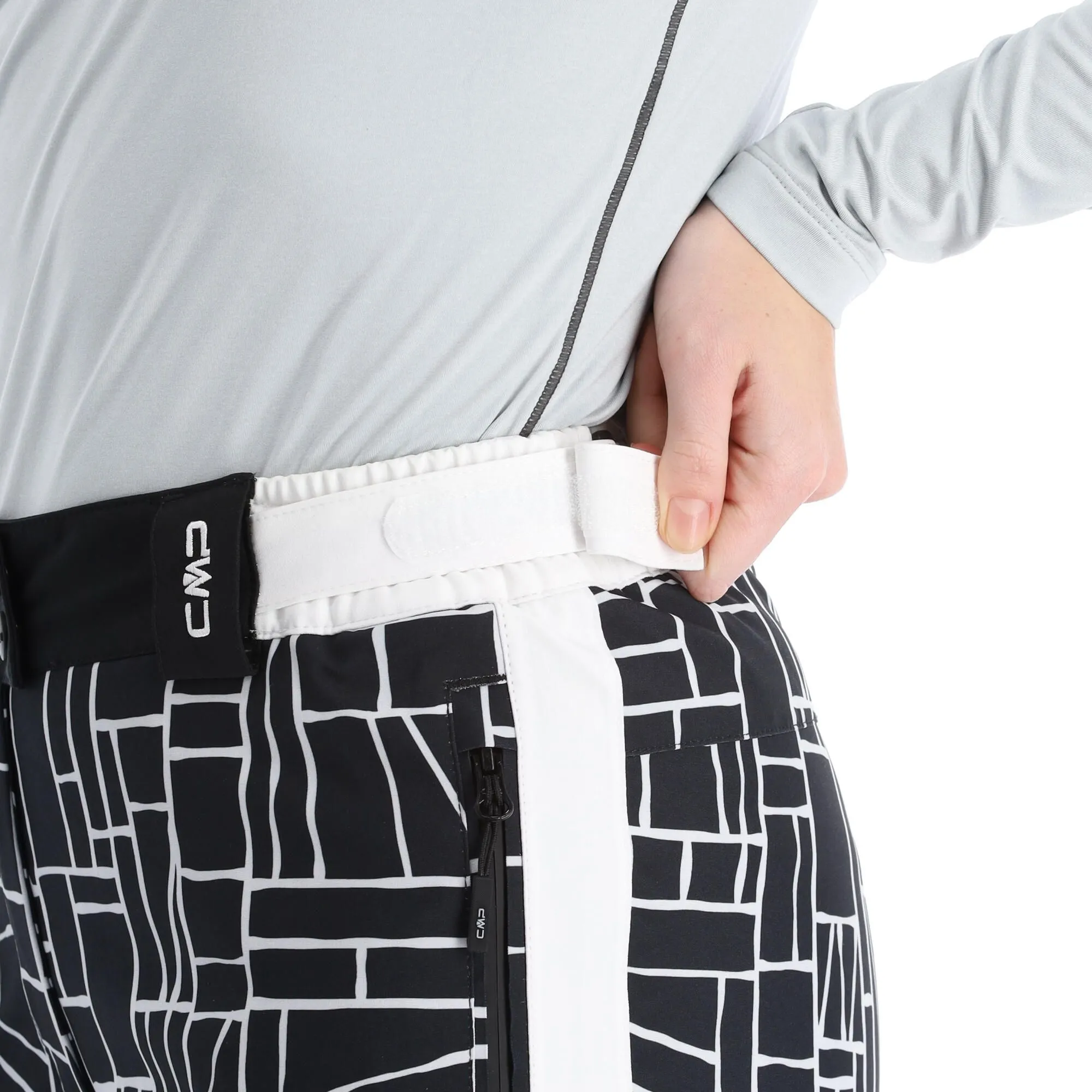 CMP, 31W0046 Pantalon De Ski Femmes Blanc, Noir 7 CMP, 31W0046 Pantalon De Ski Femmes Blanc, Noir – Image 5