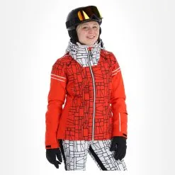 CMP, 31W0076 Veste De Ski Femmes Grenadine Rouge -ColourWear Soldes cmp 31w0076 aa jas gevoerd dames grenadine rood 22cmpxx119v1 BI 04