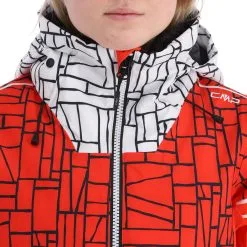 CMP, 31W0076 Veste De Ski Femmes Grenadine Rouge -ColourWear Soldes cmp 31w0076 aa jas gevoerd dames grenadine rood 22cmpxx119v1 BI 07