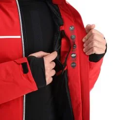 CMP, 31W0117 Veste De Ski Hommes Ferrari Rouge -ColourWear Soldes cmp 31w0117 aa jas gevoerd heren ferrari rood 22cmpxx121v1 BI 09