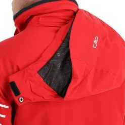 CMP, 31W0117 Veste De Ski Hommes Ferrari Rouge -ColourWear Soldes cmp 31w0117 aa jas gevoerd heren ferrari rood 22cmpxx121v1 BI 11