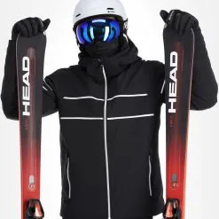 CMP, 31W0117 Veste De Ski Hommes Noir -ColourWear Soldes cmp 31w0117 aa jas gevoerd heren zwart 22cmpxx121v2 BI 05