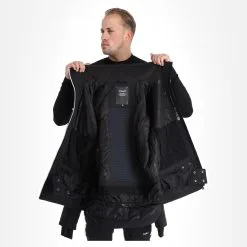 CMP, 31W0117 Veste De Ski Hommes Noir -ColourWear Soldes cmp 31w0117 aa jas gevoerd heren zwart 22cmpxx121v2 BI 06