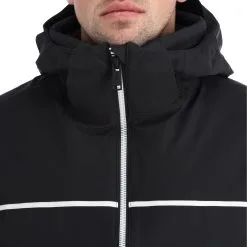 CMP, 31W0117 Veste De Ski Hommes Noir -ColourWear Soldes cmp 31w0117 aa jas gevoerd heren zwart 22cmpxx121v2 BI 09