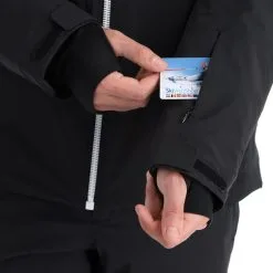 CMP, 31W0117 Veste De Ski Hommes Noir -ColourWear Soldes cmp 31w0117 aa jas gevoerd heren zwart 22cmpxx121v2 BI 11