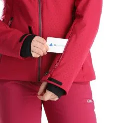 CMP, 31W0196F Veste De Ski Femmes Sangria Violet -ColourWear Soldes cmp 31w0196f aa jas gevoerd dames sangria paars 22cmpxx124v2 BI 08