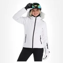 CMP, 31W0196F Veste De Ski Femmes Blanc -ColourWear Soldes cmp 31w0196f aa jas gevoerd dames wit 22cmpxx124v3 BI 04