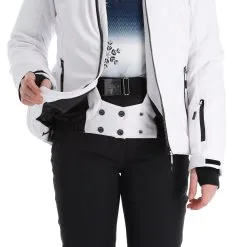 CMP, 31W0196F Veste De Ski Femmes Blanc -ColourWear Soldes cmp 31w0196f aa jas gevoerd dames wit 22cmpxx124v3 BI 09