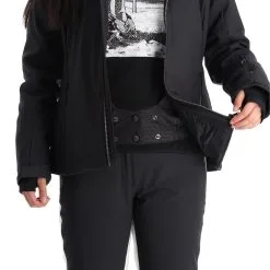 CMP, 31W0196F Veste De Ski Femmes Noir -ColourWear Soldes cmp 31w0196f aa jas gevoerd dames zwart 22cmpxx124v4 BI 09