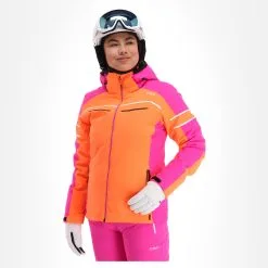 CMP, 31W0216 Veste De Ski Femmes Flamingo Fluo Orange