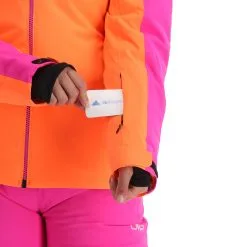 CMP, 31W0216 Veste De Ski Femmes Flamingo Fluo Orange -ColourWear Soldes cmp 31w0216 aa jas gevoerd dames flamingo fluo oranje 22cmpxx125v5 BI 08