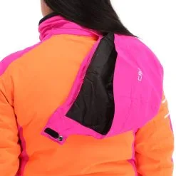 CMP, 31W0216 Veste De Ski Femmes Flamingo Fluo Orange -ColourWear Soldes cmp 31w0216 aa jas gevoerd dames flamingo fluo oranje 22cmpxx125v5 BI 10