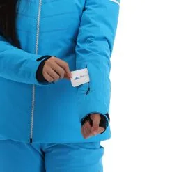 CMP, 31W0216 Veste De Ski Femmes Turquioise Bleu -ColourWear Soldes cmp 31w0216 aa jas gevoerd dames turquioise blauw 22cmpxx125v3 BI 08