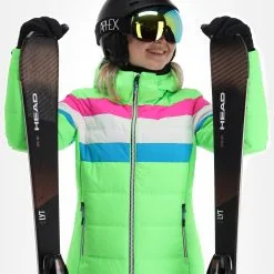 CMP, 31W0246 Veste De Ski Femmes Apple Fluo Vert -ColourWear Soldes cmp 31w0246 aa jas gevoerd dames apple fluo groen 22cmpxx127v1 BI 05