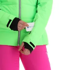 CMP, 31W0246 Veste De Ski Femmes Apple Fluo Vert -ColourWear Soldes cmp 31w0246 aa jas gevoerd dames apple fluo groen 22cmpxx127v1 BI 08