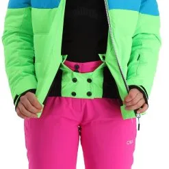 CMP, 31W0246 Veste De Ski Femmes Apple Fluo Vert -ColourWear Soldes cmp 31w0246 aa jas gevoerd dames apple fluo groen 22cmpxx127v1 BI 09