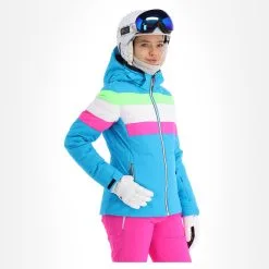 CMP, 31W0246 Veste De Ski Femmes Turquioise Bleu -ColourWear Soldes cmp 31w0246 aa jas gevoerd dames turquioise blauw 22cmpxx127v2 BI 04