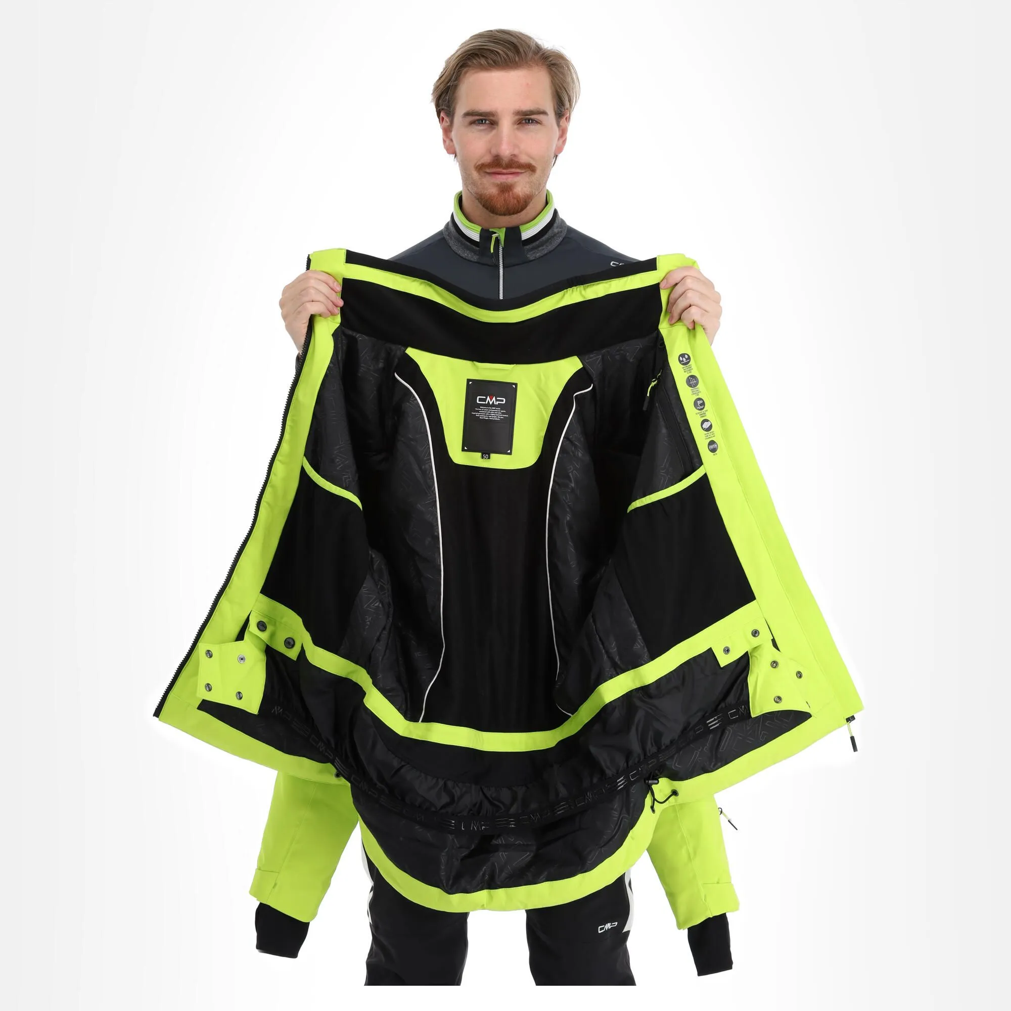 CMP, 31W0307 Veste De Ski Hommes Acid Vert 7 CMP, 31W0307 Veste De Ski Hommes Acid Vert – Image 5