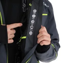 CMP, 31W0307 Veste De Ski Hommes Titanio Gris -ColourWear Soldes cmp 31w0307 aa jas gevoerd heren titanio grijs 22cmpxx128v1 BI 11