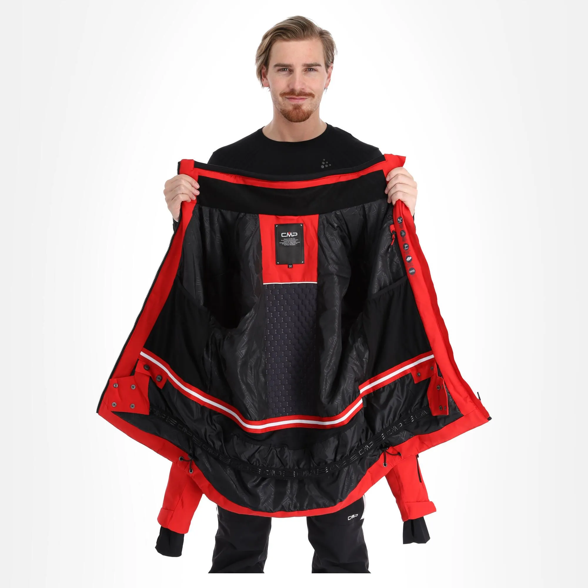 CMP, 31W0317 Veste De Ski Hommes Ferrari Rouge 7 CMP, 31W0317 Veste De Ski Hommes Ferrari Rouge – Image 5