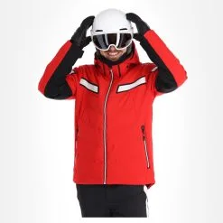 CMP, 32W0137 Veste De Ski Hommes Ferrari Rouge -ColourWear Soldes cmp 32w0137 aa jas gevoerd heren ferrari rood 22cmpxx139v3 BI 04
