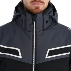 CMP, 32W0137 Veste De Ski Hommes Noir -ColourWear Soldes cmp 32w0137 aa jas gevoerd heren zwart 22cmpxx139v4 BI 07