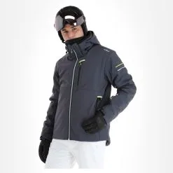 CMP, 32W0157 Veste De Ski Hommes Titanio Gris -ColourWear Soldes cmp 32w0157 aa jas gevoerd heren titanio grijs 22cmpxx140v3 BI 04