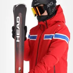 CMP, 32W0177 Veste De Ski Hommes Ferrari Rouge -ColourWear Soldes cmp 32w0177 aa jas gevoerd heren ferrari rood 22cmpxx141v1 BI 05