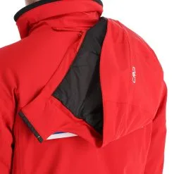 CMP, 32W0177 Veste De Ski Hommes Ferrari Rouge -ColourWear Soldes cmp 32w0177 aa jas gevoerd heren ferrari rood 22cmpxx141v1 BI 09