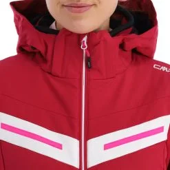 CMP, 32W0216 Veste De Ski Femmes Sangria Violet -ColourWear Soldes cmp 32w0216 aa jas gevoerd dames sangria paars 22cmpxx142v3 BI 07