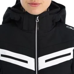 CMP, 32W0216 Veste De Ski Femmes Noir -ColourWear Soldes cmp 32w0216 aa jas gevoerd dames zwart 22cmpxx142v4 BI 08