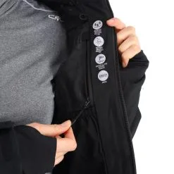 CMP, 32W0216 Veste De Ski Femmes Noir -ColourWear Soldes cmp 32w0216 aa jas gevoerd dames zwart 22cmpxx142v4 BI 11