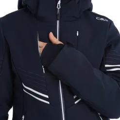 CMP, 32W0226 Veste De Ski Femmes Bleu -ColourWear Soldes cmp 32w0226 aa jas gevoerd dames blauw 22cmpxx143v5 BI 11
