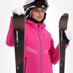 CMP, 32W0226 Veste De Ski Femmes Fluo Violet -ColourWear Soldes cmp 32w0226 aa jas gevoerd dames fluo paars 22cmpxx143v3 BI 05