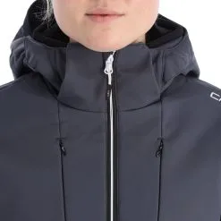 CMP, 32W0226 Veste De Ski Femmes Titanio Gris -ColourWear Soldes cmp 32w0226 aa jas gevoerd dames titanio grijs 22cmpxx143v4 BI 07