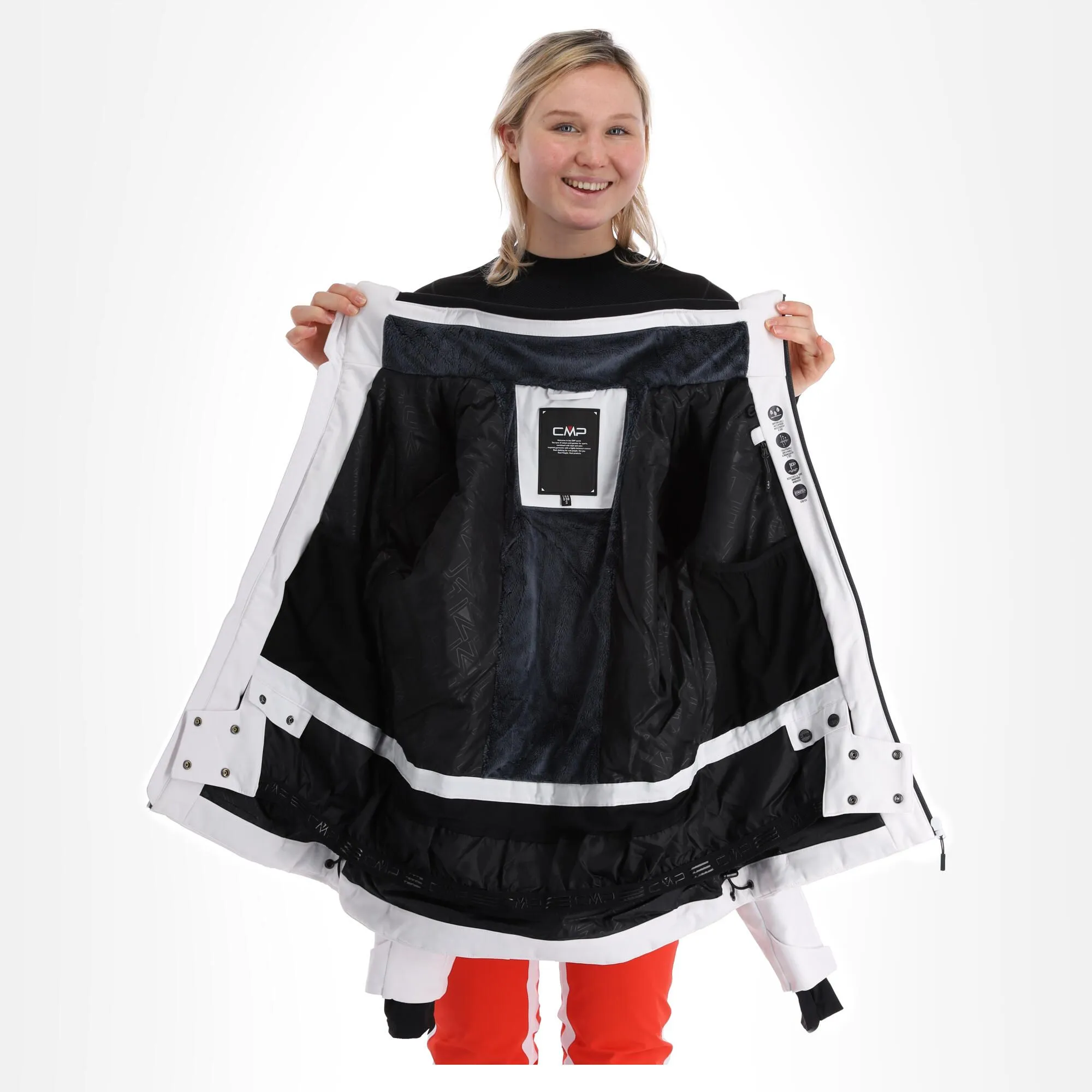 CMP, 32W0226 Veste De Ski Femmes Blanc 7 CMP, 32W0226 Veste De Ski Femmes Blanc – Image 5