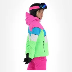 CMP, 32W0236 Veste De Ski Femmes Apple Fluo Vert -ColourWear Soldes cmp 32w0236 aa jas gevoerd dames apple fluo groen 22cmpxx144v3 BI 03