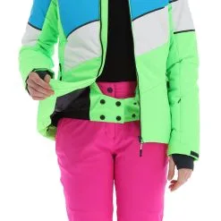 CMP, 32W0236 Veste De Ski Femmes Apple Fluo Vert -ColourWear Soldes cmp 32w0236 aa jas gevoerd dames apple fluo groen 22cmpxx144v3 BI 09